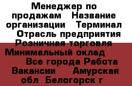 Менеджер по продажам › Название организации ­ Терминал7 › Отрасль предприятия ­ Розничная торговля › Минимальный оклад ­ 60 000 - Все города Работа » Вакансии   . Амурская обл.,Белогорск г.